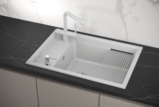 Мойка кухонная Granula Kitchen Space 7305, АРКТИК